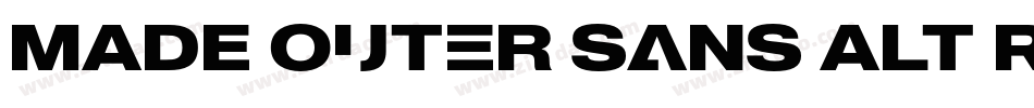 MADE Outer Sans Alt Regular PERSONAL USE字体转换